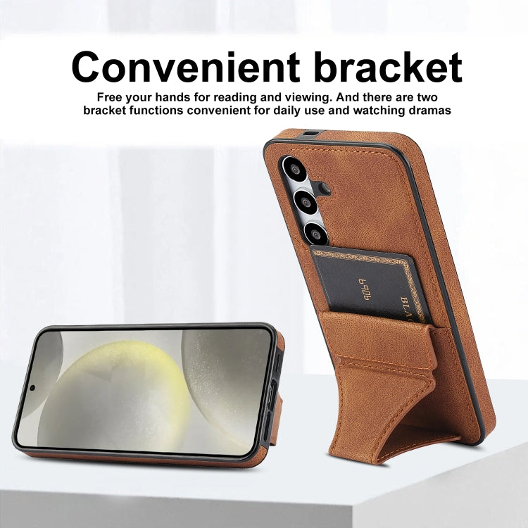 Ultra-thin Shockproof Phone Protective Case with Holder, For Samsung Galaxy S24 FE 5G, For Samsung Galaxy S24 Ultra 5G, For Samsung Galaxy S24+ 5G, For Samsung Galaxy S24 5G