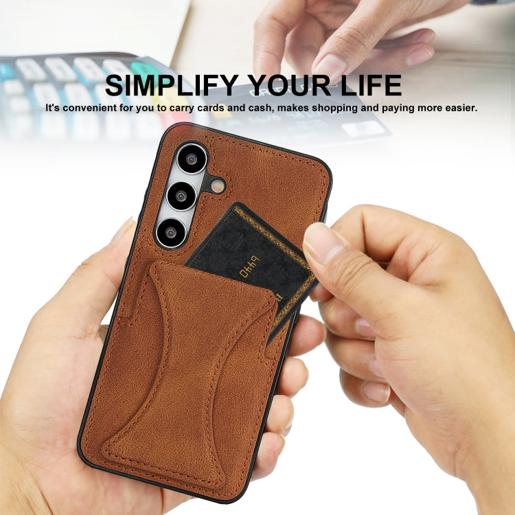 Ultra-thin Shockproof Phone Protective Case with Holder, For Samsung Galaxy S24 FE 5G, For Samsung Galaxy S24 Ultra 5G, For Samsung Galaxy S24+ 5G, For Samsung Galaxy S24 5G