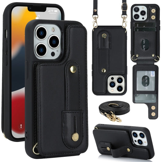 Wristband Vertical Flip Wallet Back Cover Phone Case with Long Lanyard, For iPhone 15 Pro Max, For iPhone 15, For iPhone SE 2022 / 2020 / 8, For iPhone XS Max