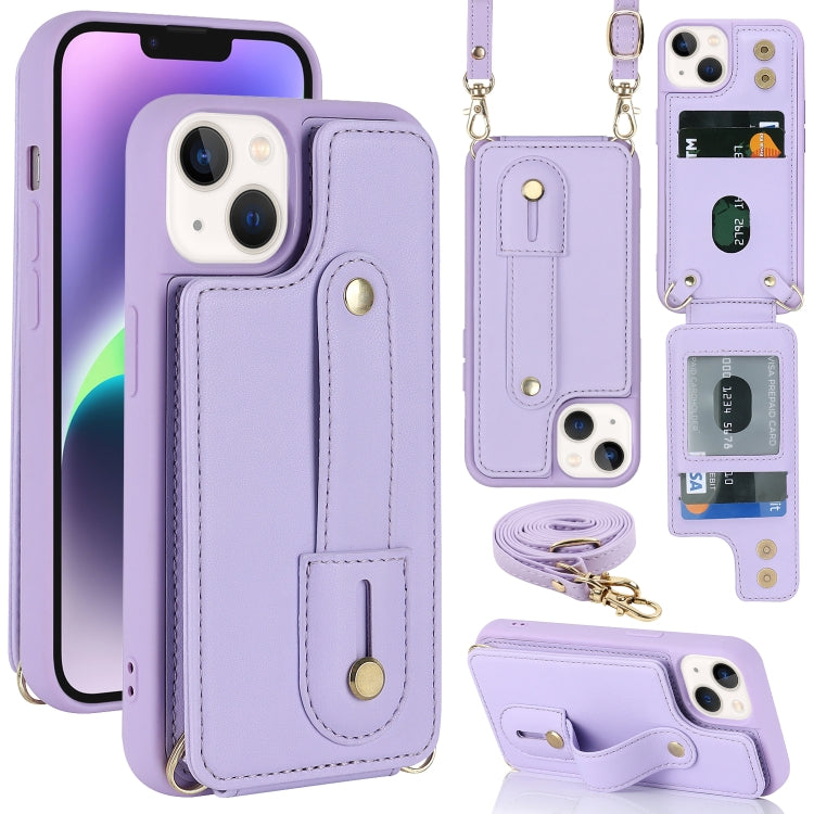 Wristband Vertical Flip Wallet Back Cover Phone Case with Long Lanyard, For iPhone 15 Pro Max, For iPhone 15, For iPhone SE 2022 / 2020 / 8, For iPhone XS Max