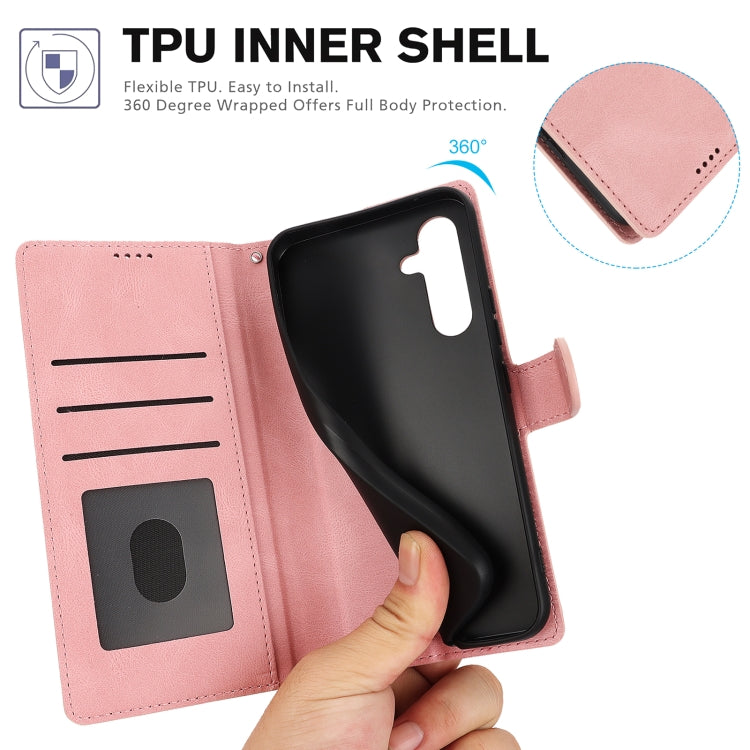 Fantasy Skin-feel Calfskin Texture Leather Phone Case, For Samsung Galaxy S23 FE 5G