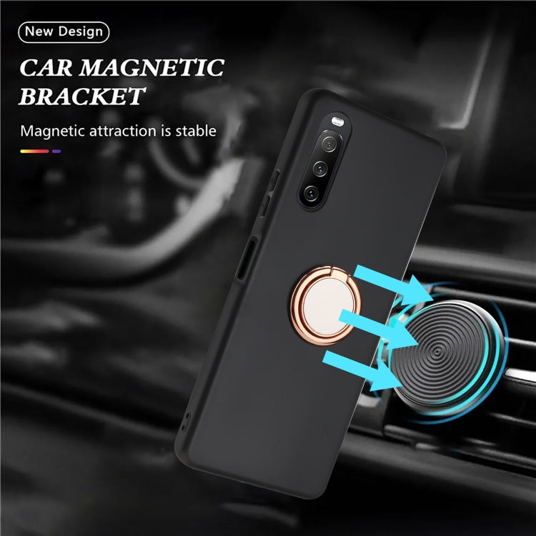 Matte Ring Holder TPU Phone Case, For Sony Xperia 5 IV, For Sony Xperia 1 IV, For Sony Xperia 10 IV