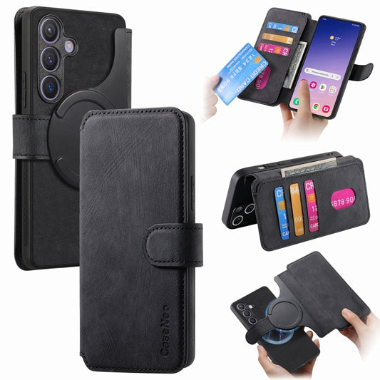 CaseNeo MagSafe RFID Anti-theft Retro Leather Phone Case, For Samsung Galaxy S24 FE 5G, For Samsung Galaxy S24 Ultra 5G, For Samsung Galaxy S24+ 5G, For Samsung Galaxy S24 5G