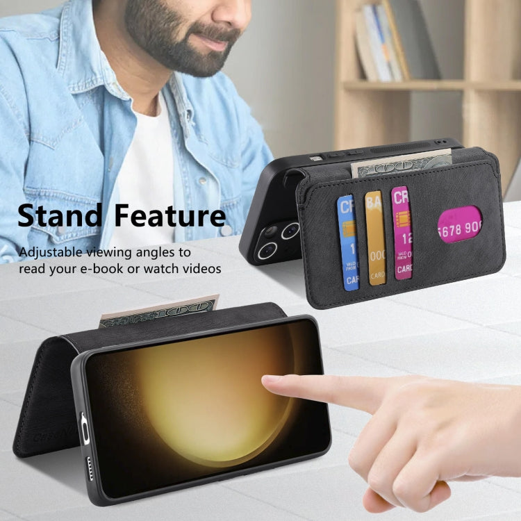 CaseNeo MagSafe RFID Anti-theft Retro Leather Phone Case