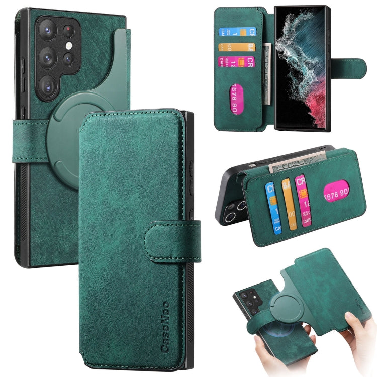CaseNeo MagSafe RFID Anti-theft Retro Leather Phone Case