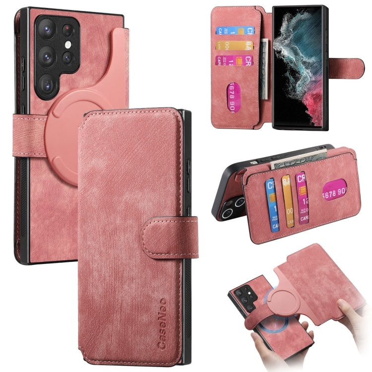 CaseNeo MagSafe RFID Anti-theft Retro Leather Phone Case
