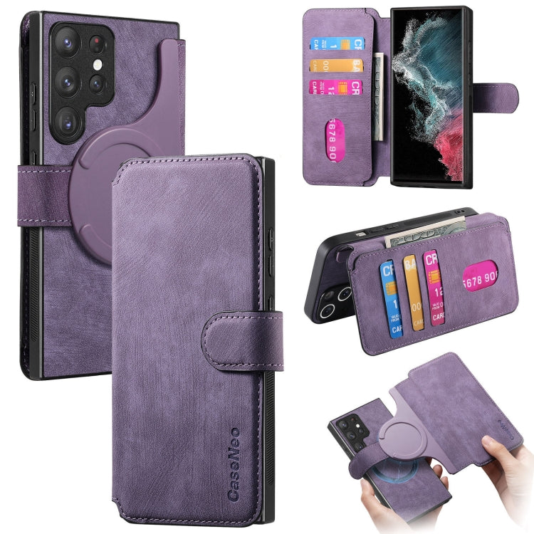 CaseNeo MagSafe RFID Anti-theft Retro Leather Phone Case