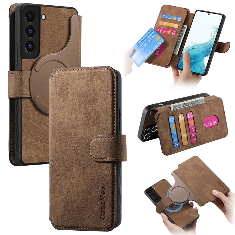 CaseNeo MagSafe RFID Anti-theft Retro Leather Phone Case