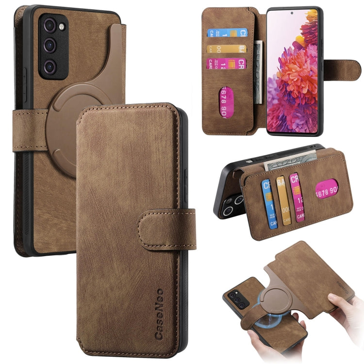 CaseNeo MagSafe RFID Anti-theft Retro Leather Phone Case