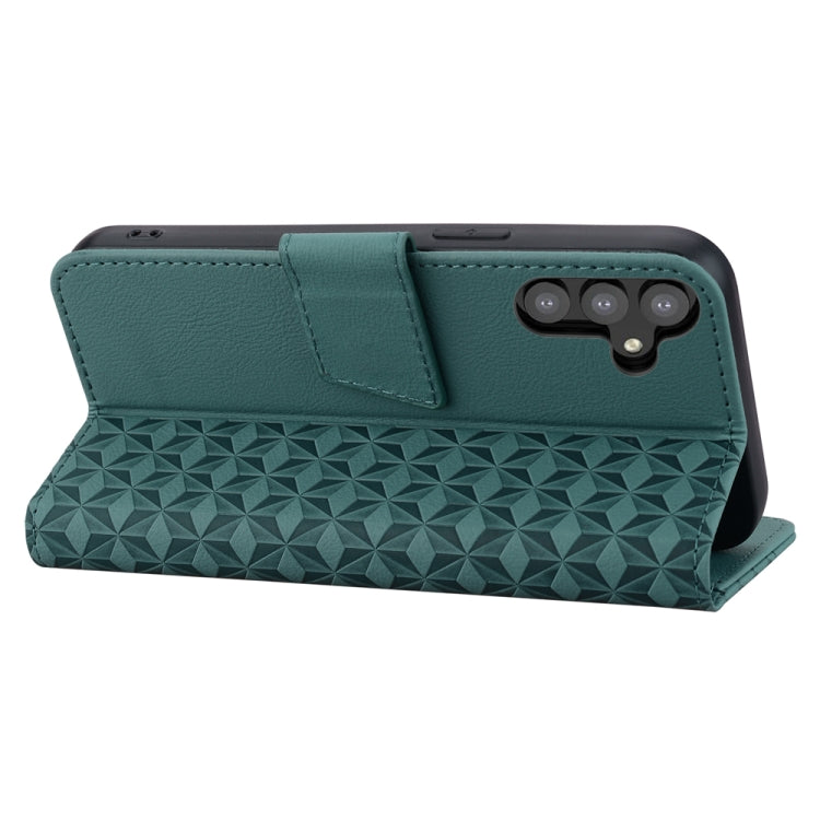 Diamond Buckle Leather Phone Case with Lanyard