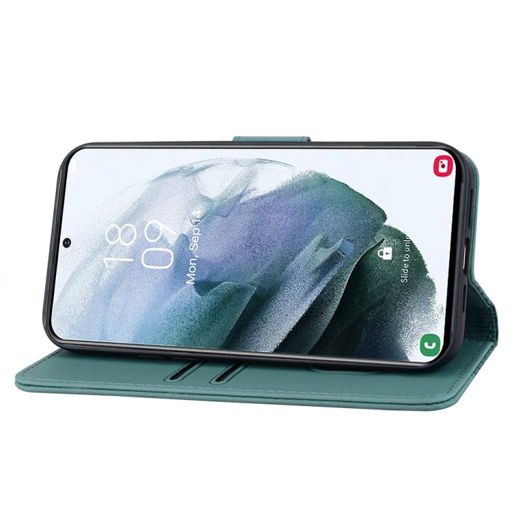 Diamond Buckle Leather Phone Case with Lanyard