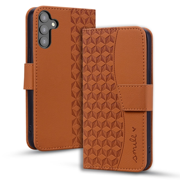 Diamond Buckle Leather Phone Case with Lanyard