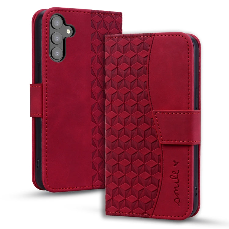 Diamond Buckle Leather Phone Case with Lanyard