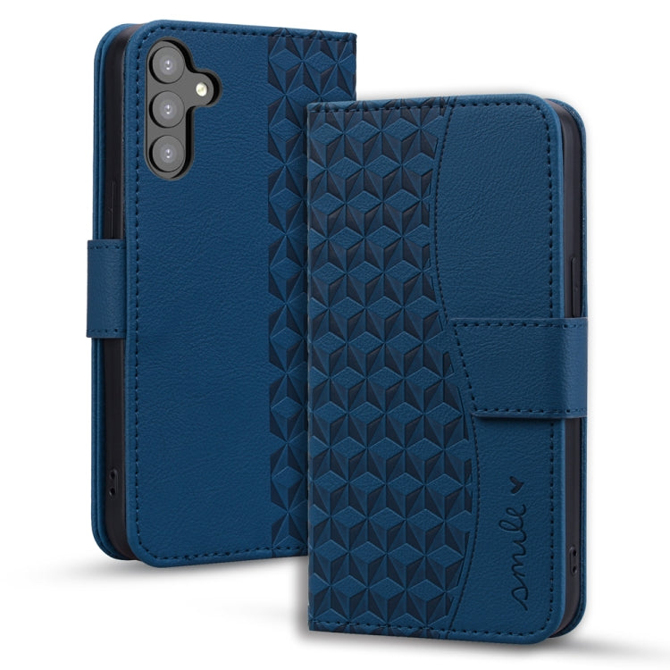 Diamond Buckle Leather Phone Case with Lanyard