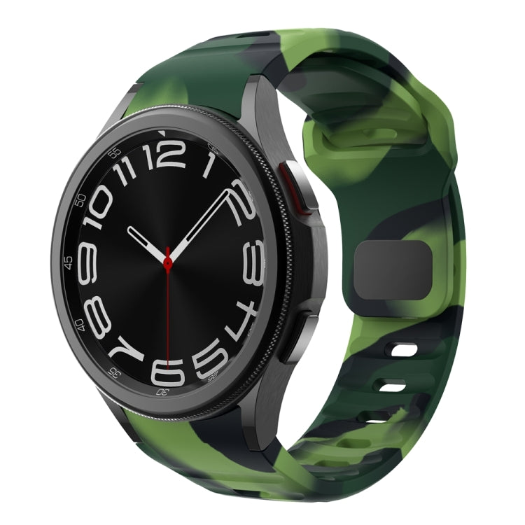 Wave Texture Reverse Buckle Silicone Watch Band, For Samsung Galaxy Watch 7 / 6 / 5 / 4