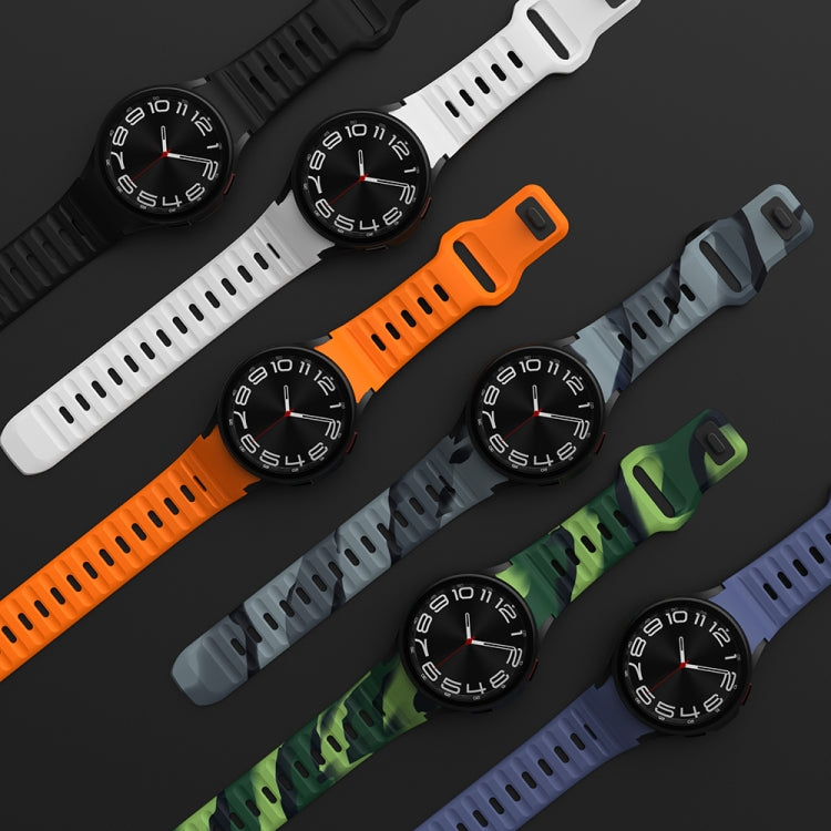 Wave Texture Reverse Buckle Silicone Watch Band, For Samsung Galaxy Watch 7 / 6 / 5 / 4