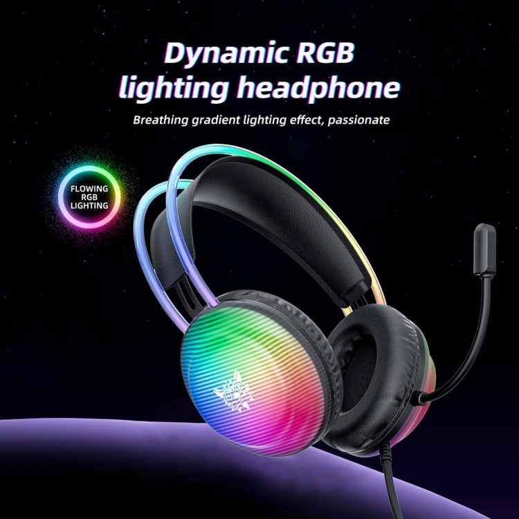 ONIKUMA X29 Head-mounted RGB Light Wired Gaming Headset, Cable Length: 2.2m, X29