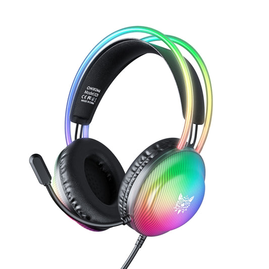 ONIKUMA X29 Head-mounted RGB Light Wired Gaming Headset, Cable Length: 2.2m, X29