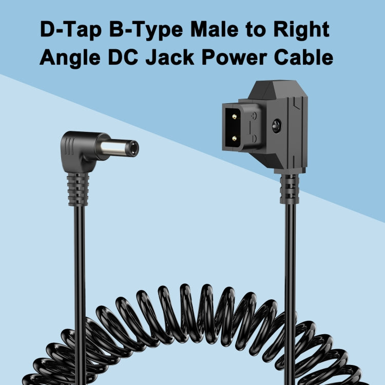 1.5m D-Tap B-Type Male to DC Adapter Monitor Cable, D-Tap B-Type Male to DC Adapter