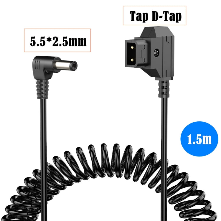 1.5m D-Tap B-Type Male to DC Adapter Monitor Cable, D-Tap B-Type Male to DC Adapter