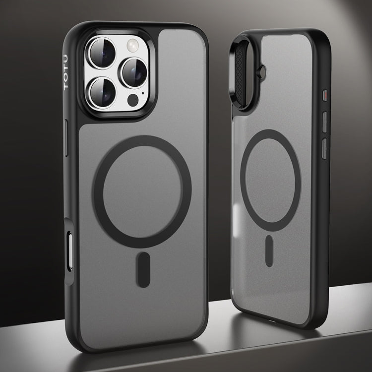 TOTU PC-7 Gold Shield Series Skin Feel MagSafe Magnetic Phone Case, For iPhone 16 Pro Max, For iPhone 16 Pro