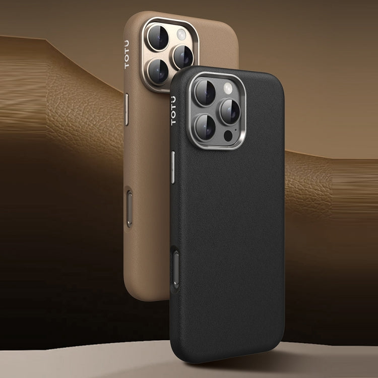 TOTU PC-17 Mulsanne Series Plain Leather MagSafe Magnetic Phone Case, For iPhone 16 Pro Max, For iPhone 16 Pro