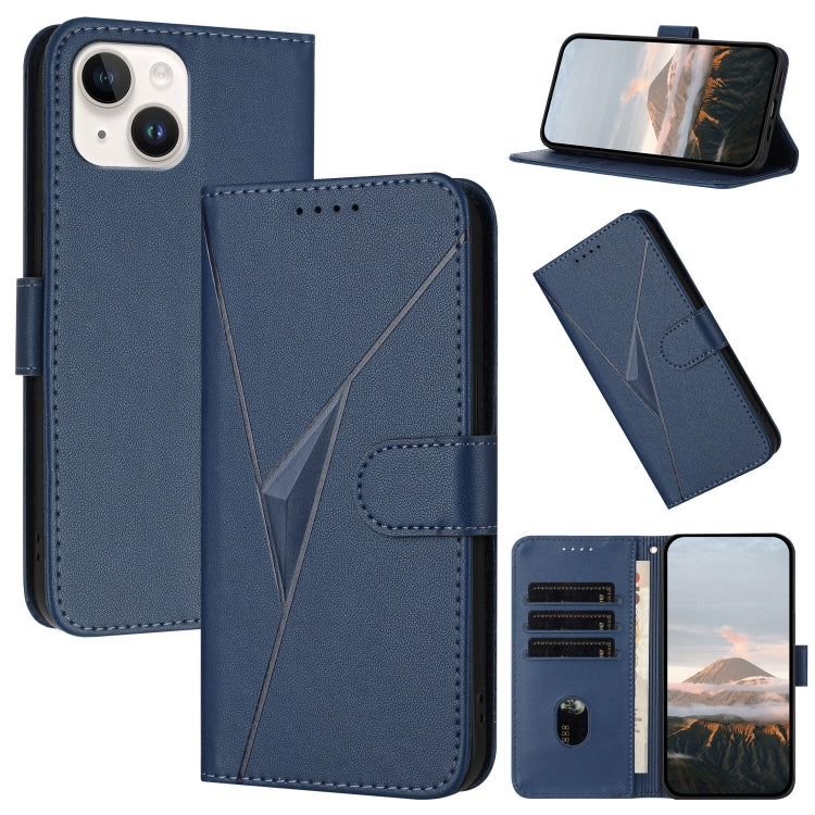 Triangle Pattern Buckle Clasp Leather Phone Case