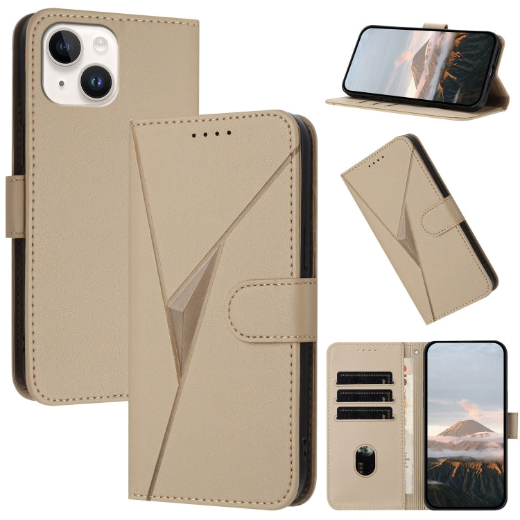 Triangle Pattern Buckle Clasp Leather Phone Case