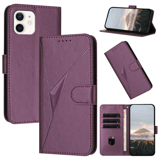 Triangle Pattern Buckle Clasp Leather Phone Case, For iPhone 12 mini, For iPhone 11 Pro Max, For iPhone 11, For iPhone 11 Pro