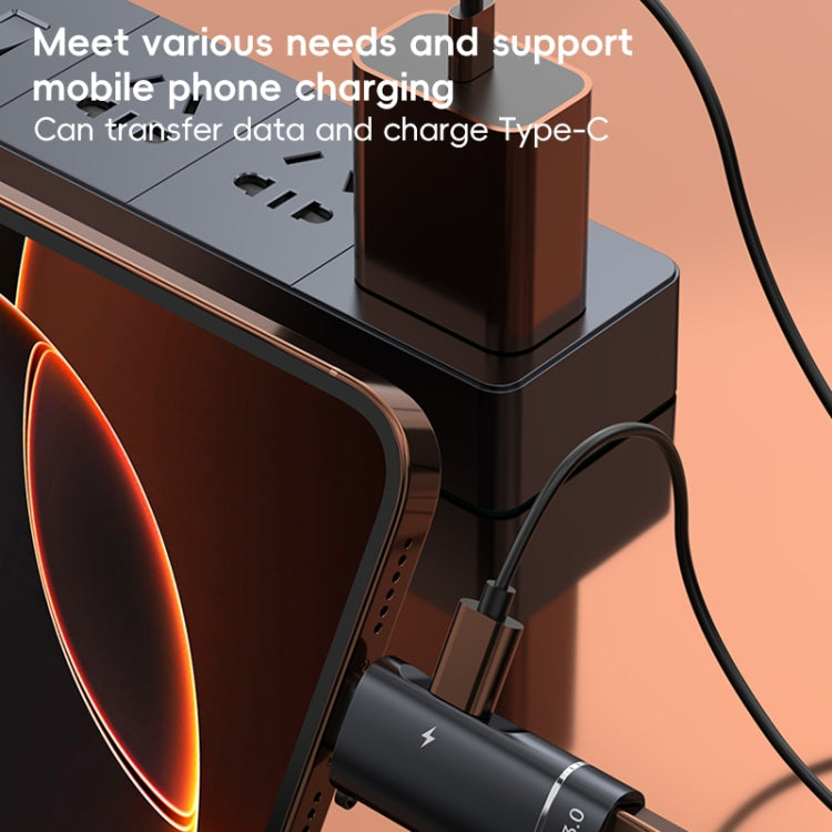 2 in 1 Type-C to USB and Type-C Charging OTG Adapter, Type-C to USB and Type-C