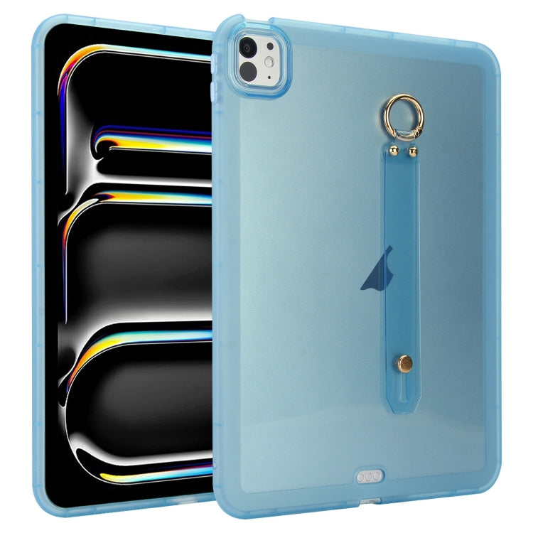 Wristband Holder PC Hybrid TPU Soft Tablet Case, For iPad Pro 13 2024, For iPad Pro 11 2024, For iPad Pro 12.9 2022 / 2021 / 2020, For iPad Pro 11 2022 / 2021 / 2020
