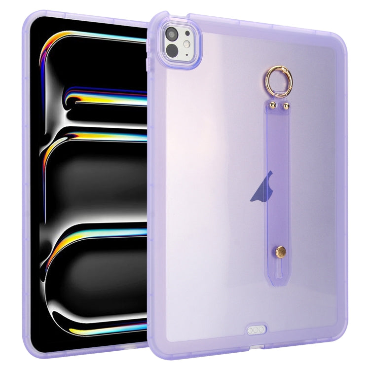 Wristband Holder PC Hybrid TPU Soft Tablet Case, For iPad Pro 13 2024, For iPad Pro 11 2024, For iPad Pro 12.9 2022 / 2021 / 2020, For iPad Pro 11 2022 / 2021 / 2020