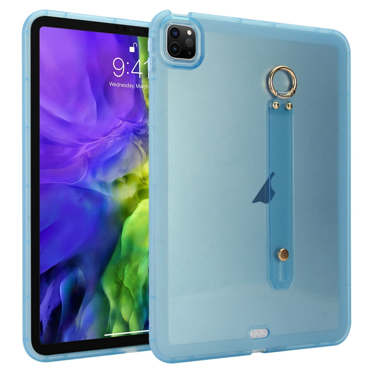 Wristband Holder PC Hybrid TPU Soft Tablet Case, For iPad Pro 13 2024, For iPad Pro 11 2024, For iPad Pro 12.9 2022 / 2021 / 2020, For iPad Pro 11 2022 / 2021 / 2020