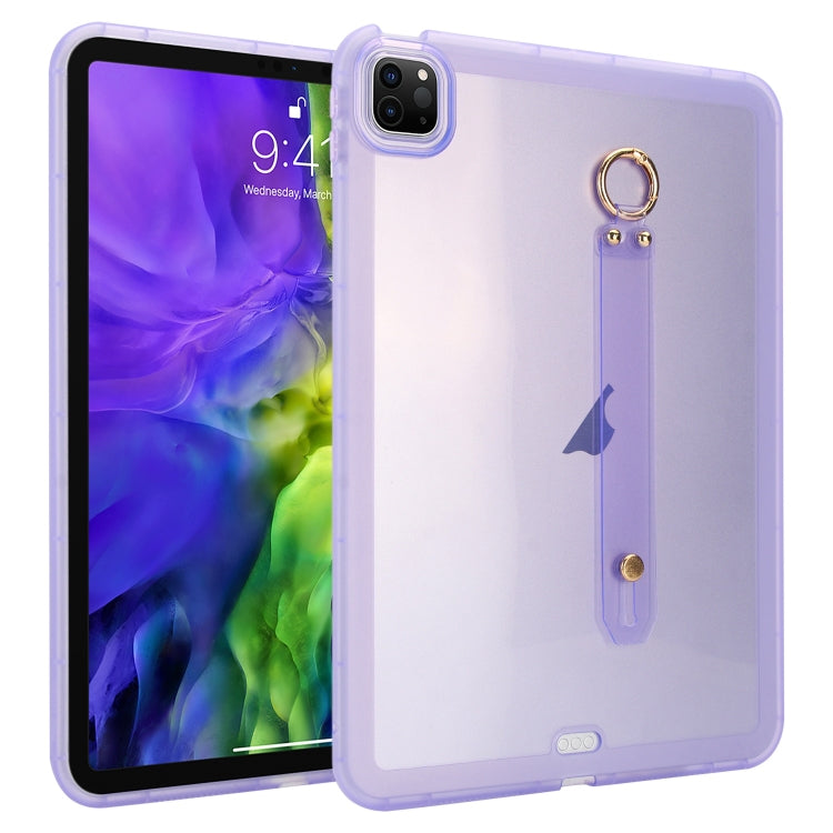 Wristband Holder PC Hybrid TPU Soft Tablet Case, For iPad Pro 13 2024, For iPad Pro 11 2024, For iPad Pro 12.9 2022 / 2021 / 2020, For iPad Pro 11 2022 / 2021 / 2020
