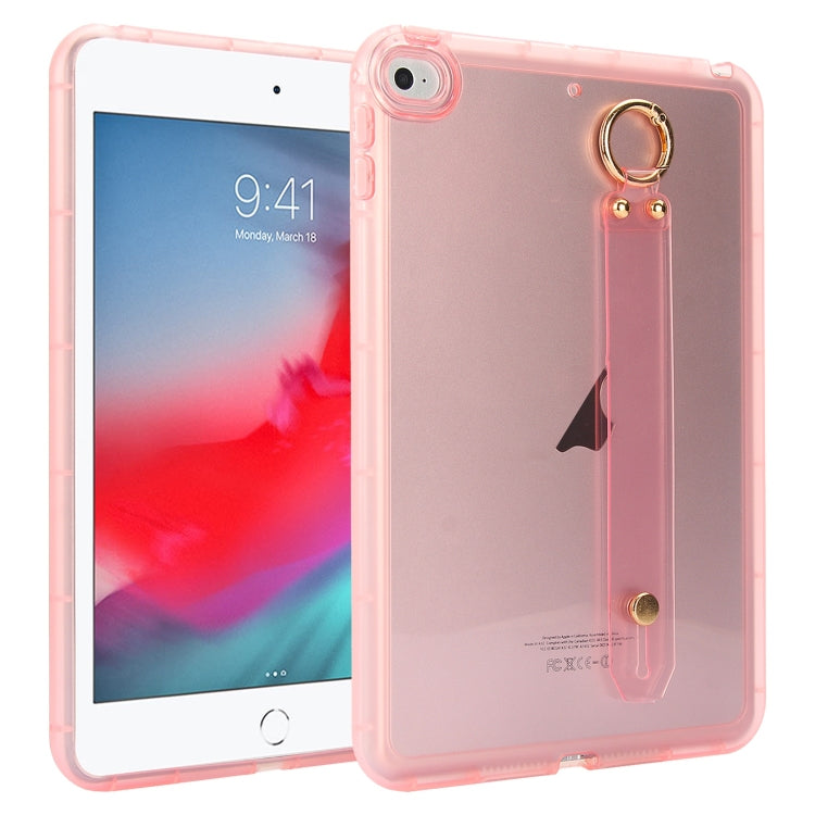 Wristband Holder PC Hybrid TPU Soft Tablet Case, For iPad Air 5 / Air 4 / Pro 11 2018, For iPad 10.2 2021 / 2020 / 2019, For iPad mini 5 / 4, For iPad Air 3 10.5 2019