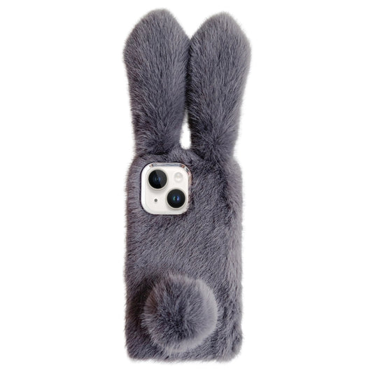 Solid Color Plush Rabbit TPU Phone Case, For iPhone 15 Plus, For iPhone 15, For iPhone 14 Plus, For iPhone 14, For iPhone 14 Pro, For iPhone 14 Pro Max