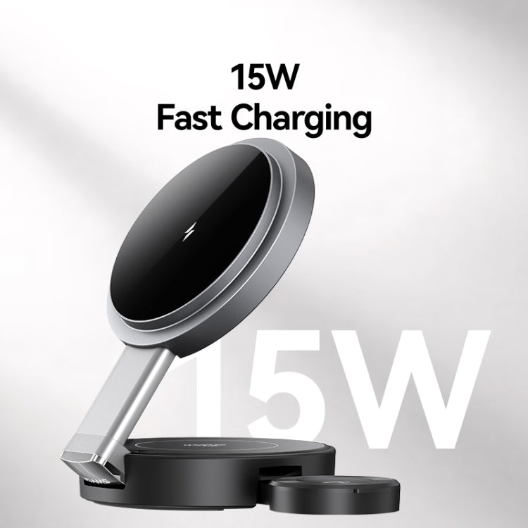 USAMS CD234 Folding 3-in-1 Magnetic Wireless Fast Charger, CD234