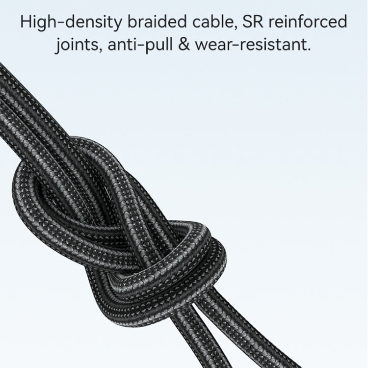 USAMS SJ737 240W 6 in 1 Aluminum Alloy Fast Data Charging Cable, Length: 1.2m, SJ737USB01