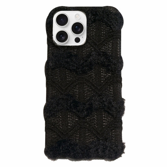 Lace Striped Plush TPU Phone Case, For iPhone 13 Pro Max, For iPhone 13 Pro, For iPhone 13