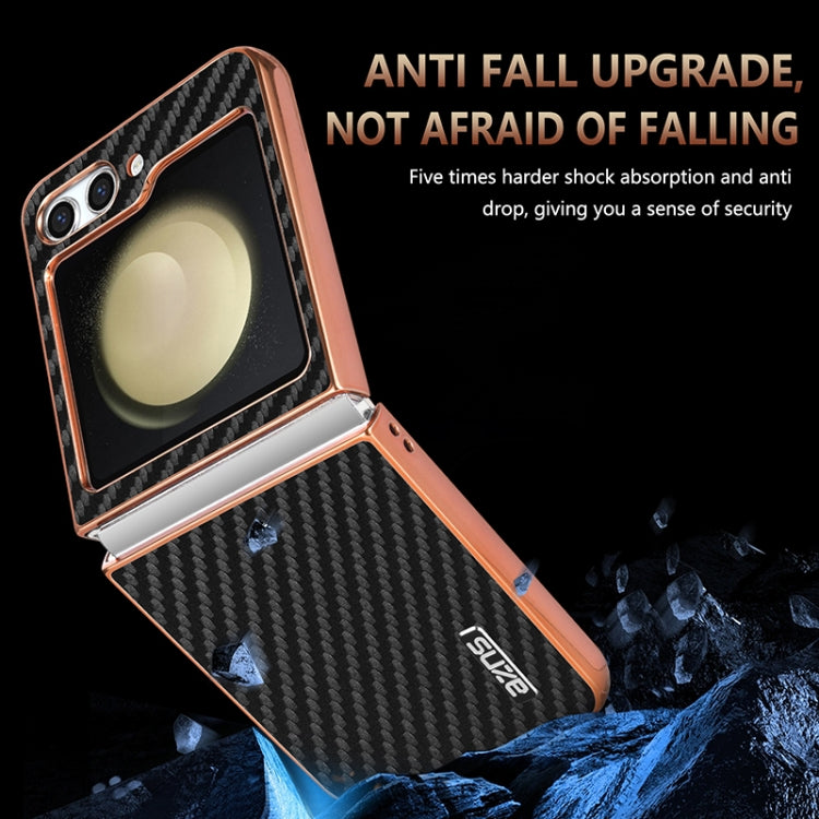 AZNS Electroplated Edge Carbon Fiber Texture Phone Case