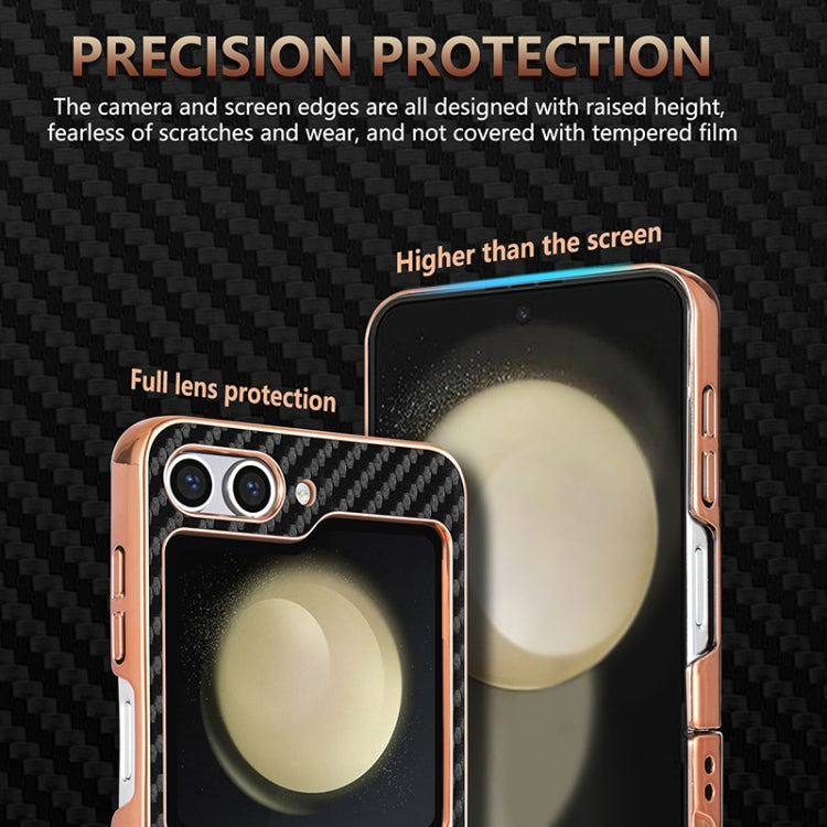 AZNS Electroplated Edge Carbon Fiber Texture Phone Case