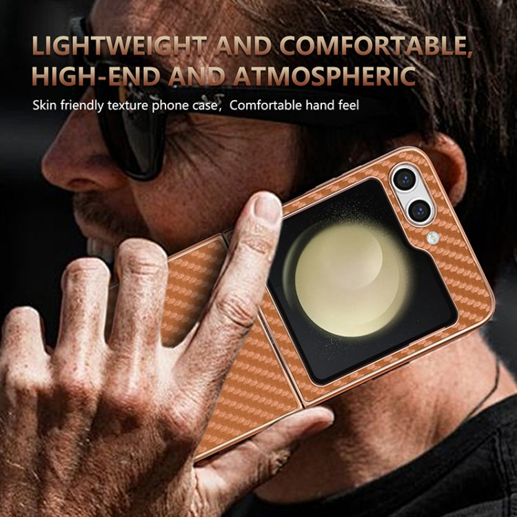 AZNS Electroplated Edge Carbon Fiber Texture Phone Case