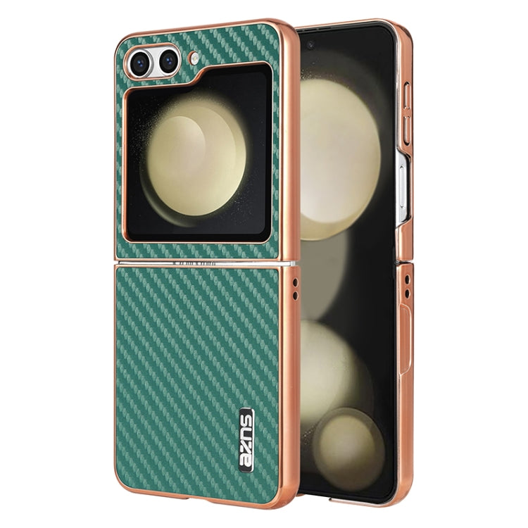 AZNS Electroplated Edge Carbon Fiber Texture Phone Case