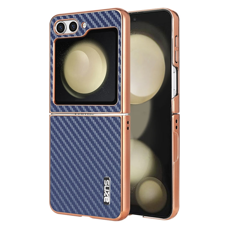 AZNS Electroplated Edge Carbon Fiber Texture Phone Case