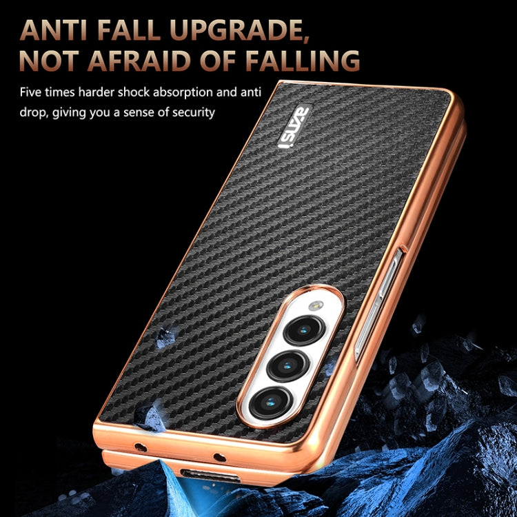 AZNS Electroplated Edge Carbon Fiber Texture Phone Case