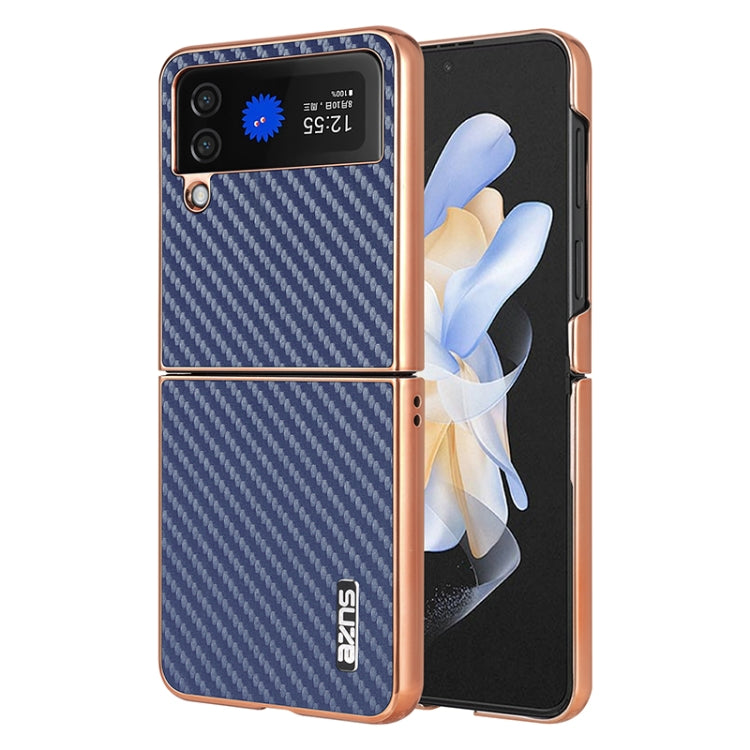 AZNS Electroplated Edge Carbon Fiber Texture Phone Case