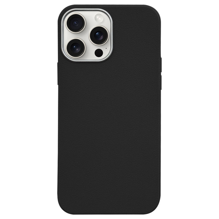 Litchi Pattern Silver Edge Camera Frame Material Phone Case, For iPhone 15 Pro Max, For iPhone 15 Pro, For iPhone 15 Plus, For iPhone 15