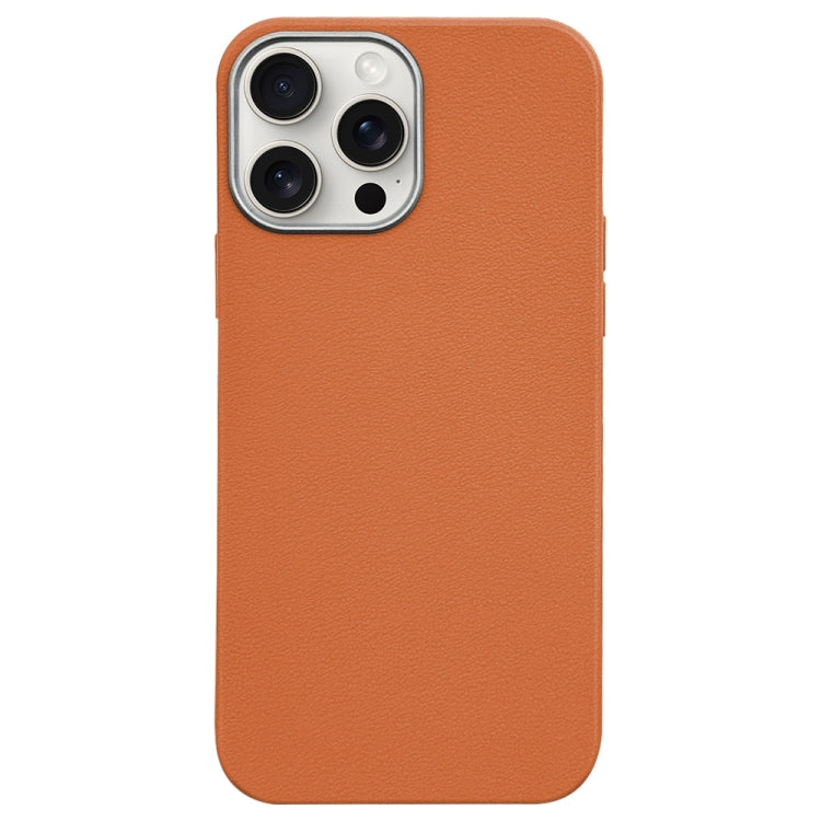Litchi Pattern Silver Edge Camera Frame Material Phone Case, For iPhone 15 Pro Max, For iPhone 15 Pro, For iPhone 15 Plus, For iPhone 15