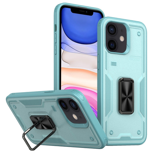 Ring Holder PC Hybrid TPU Phone Case, For iPhone 11