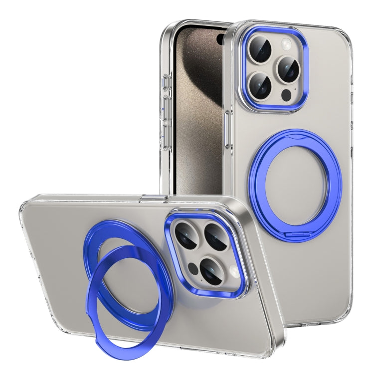 Ice-Cold Rotating Ring Holder PC MagSafe Phone Case, For iPhone 15 Pro Max, For iPhone 15 Pro, For iPhone 15 Plus / 14 Plus, For iPhone 15
